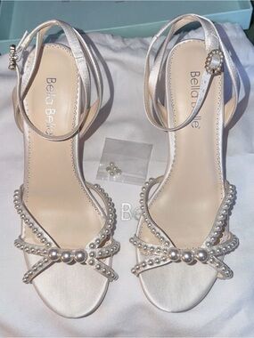 Bella Belle Lilia Pearl Block Heels